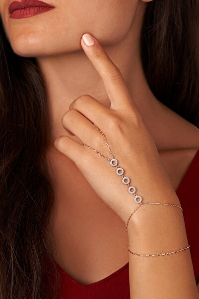 Lia Berto Rose Zirkon Taşlı Halkalar 925 Ayar Gümüş Şahmeran