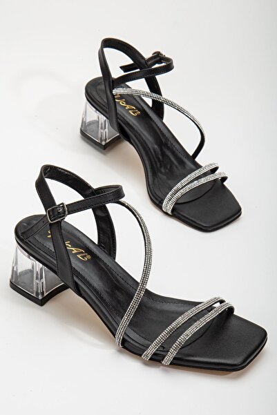 Hayalimdeki Ayakkabı Pantofi cu toc jos din piele neagră Siska Black Stone