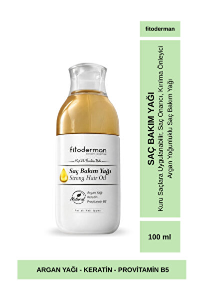 Fitoderman Kuru Saçlara Uygulanabilir, Saç Onarıcı, Kırılma Önleyici Argan Yo...