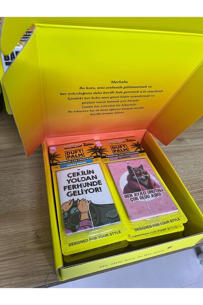 Duftpalm Kadın Sürücülere Özel Hediye Kutulu 20 Adet Araç Kokusu Premium Set ...