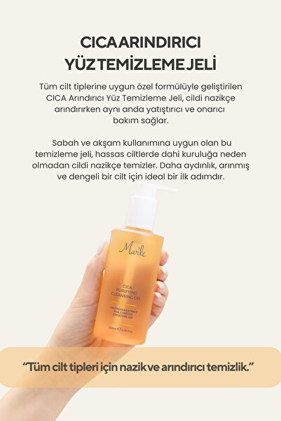 MAR'LE Cica Arındırıcı Yüz Temizleme Jeli