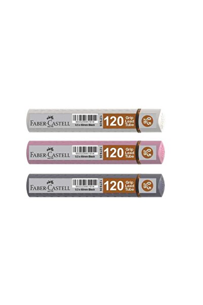 Faber Castell Faber Grip Serisi Min 0.5mm 2B 60mm 120’li Tüp Gül 5090127628000