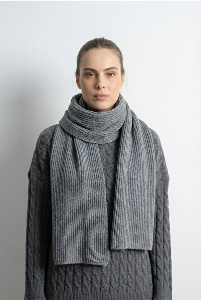 Shophia Women's Knitted Scarf - Gray