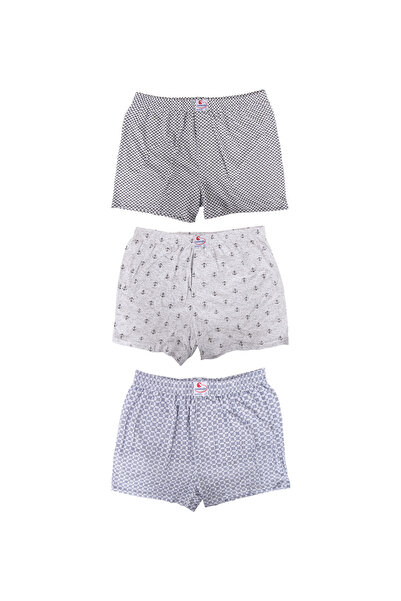 CENNETOĞLU Boxer confortabil pentru bărbați, 3 piese, cu modele mixte, cu nas...