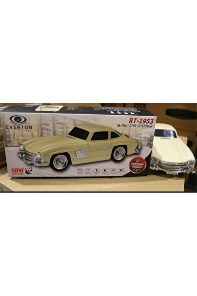 Everton RT-1953 Bej Arabalı Bluetooth Fm-Usb-Tf-Aux Şarjlı Nostaljik Radyo