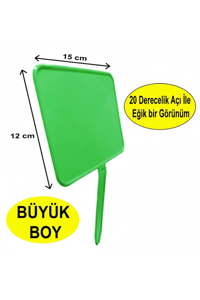 MT Saplamalı Açılı Bakliyatçı Fiyat Etiketi Yeşil 10 Adet B.Boy Yaz Sil