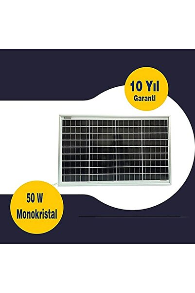 Gesper Enerji GESPER 50 WATT KABLOLU MONOKRİSTAL GÜNEŞ PANELİ 12V