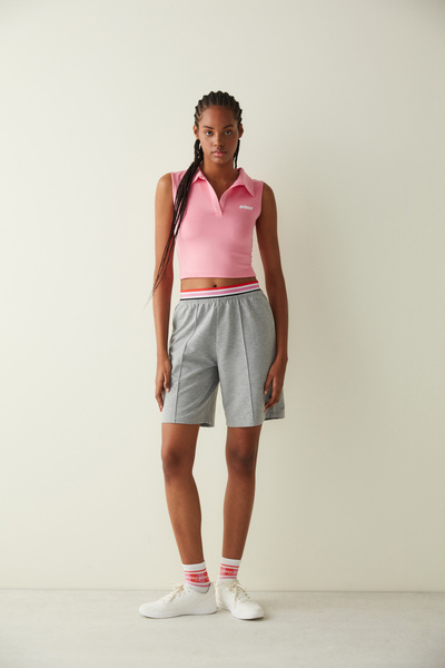 Penti Polo Neck Pink Active Top-Prince Collection