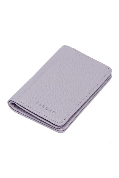 Tergan Θήκη πιστωτικής κάρτας Unisex από γνήσιο δέρμα λιλά - S1KK00001601-P5M