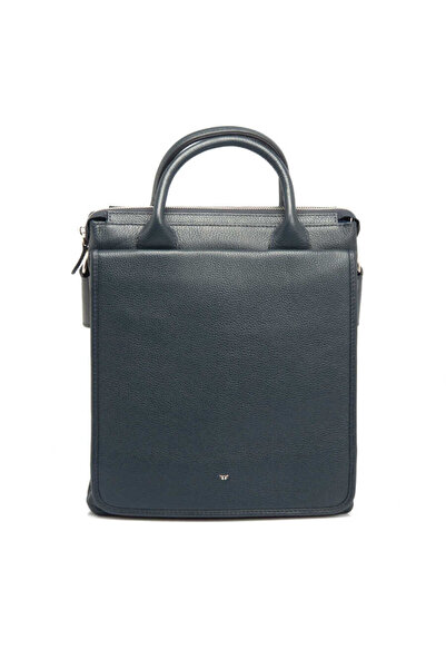 Tergan Lacivert Hakiki Deri Unisex Çapraz Askılı Çanta - S1AC00021184-X86