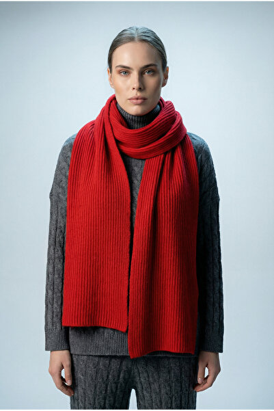 Shophia Women's Knitted Scarf - Red