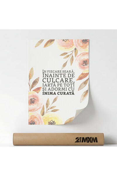 21mxm Poster Religios în Lb Română – Print Digital Neînramat pe Pânză - Inain...