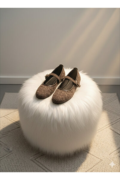 MyleeButik Kahverengi Rugan Mylee Kadın Babet – Şık, Zarif ve Günlük Kullanım...