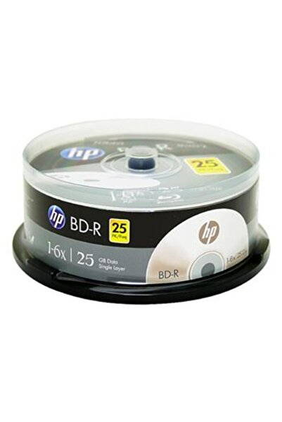HP Blu-Ray BD-R 6X 25GB 25Li Cake Box Printable