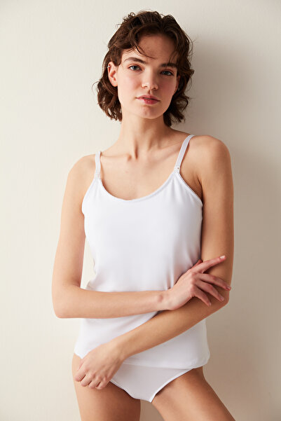Penti White Penti Mama Mother Breastfeeding Tank