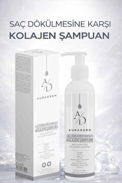 Ad Auraderm Saç Dökülmesi Karşıtı Kolajen Şampuan
