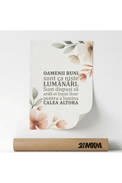 21mxm Poster Religios în Lb Română – Print Digital Neînramat pe Pânză - Oamen...