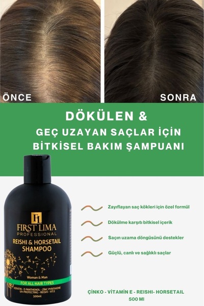 First Lima Professional Dökülme Karşıtı Ve Uzama Destekli Reishi & Horsetail ...