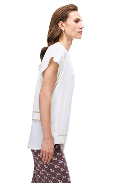 Perspective İllas Ekru Renk Kadın Triko Bluz