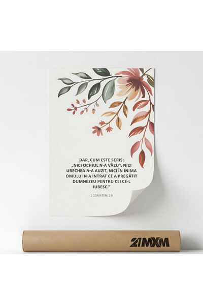 21mxm Poster Religios în Lb Română – Print Digital Neînramat pe Pânză - Nici ...