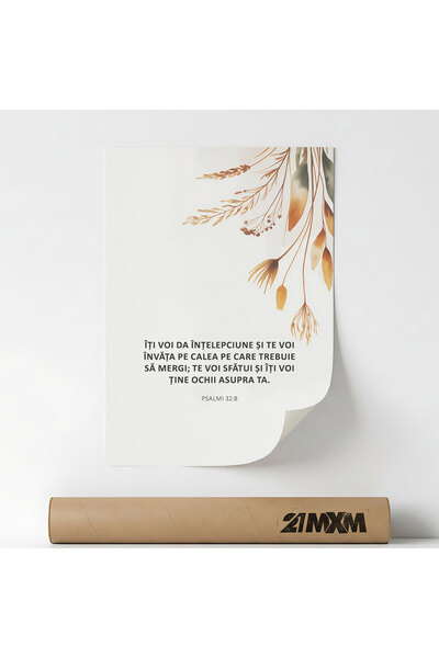 21mxm Poster Religios în Lb Română – Print Digital Neînramat pe Pânză - Voi T...