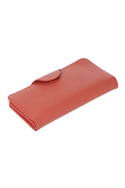 Tergan Turuncu Hakiki Deri Kadın Cüzdan - S1CB00005767-D1N