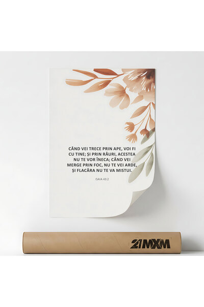 21mxm Poster Religios în Lb Română – Print Digital Neînramat pe Pânză - Voi F...