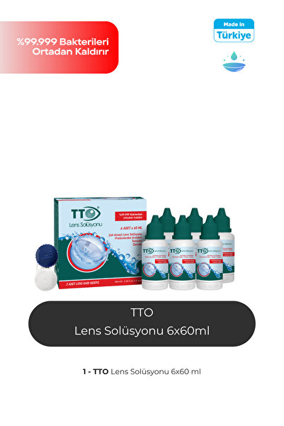 TTO Lens Solüsyonu 6x60 ml 360 ml