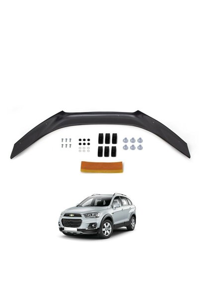 EUROCAP Chevrolet Captiva Ön Kaput Koruma Rüzgarlığı 3mm Akrilik Parlak Siyah...