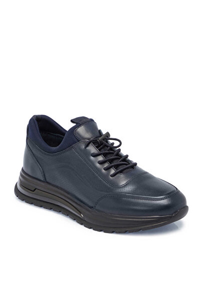Tergan Lacivert Hakiki Deri Erkek Sneaker - E24S1AY57078-A31
