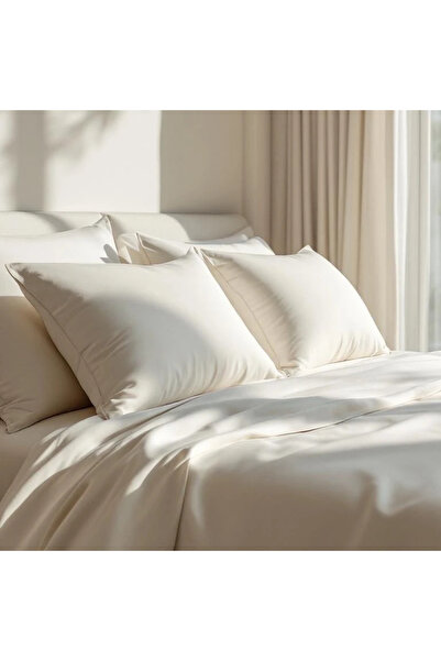 Qua Home Odin 300 TC Pamuk Saten Yastık Kılıfı Beyaz