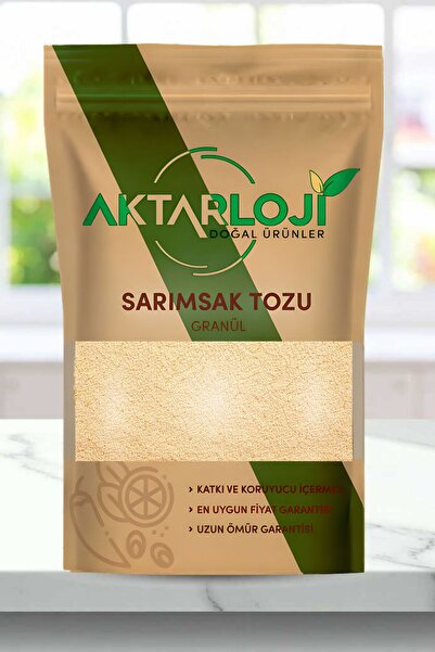 aktarloji 250 gr Sarımsak Tozu Granül / Garlic Powder - Katkısız & Doğal