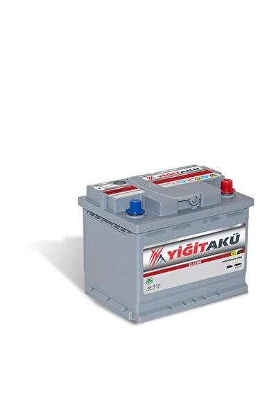 YİĞİT AKÜ 12V 60 Amper Ah Ca-Ca L2 Düz T7 Tüm Kenarlar Tırnaklı (Pervaz)