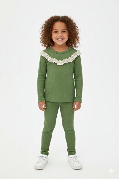 BOBBY JR KİDSWEAR Момичешки отбор, бродиран в зелено