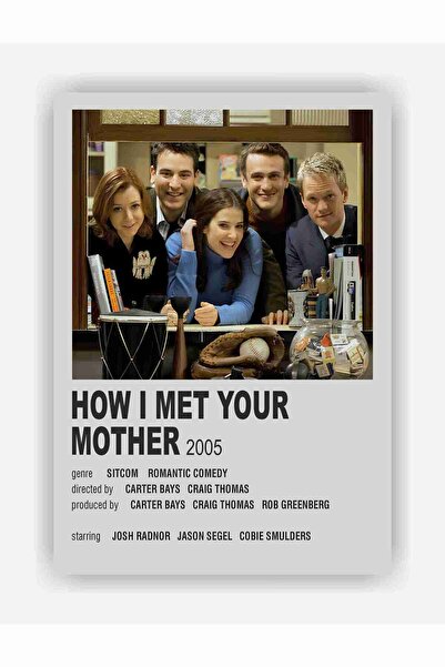 fırsatlar diyarı How I Met Your Mother Film Info Card Bilgi Kartı Duvar Posteri