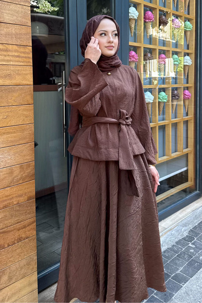 Ovn. Princess Pop Etek Takım - Kahverengi