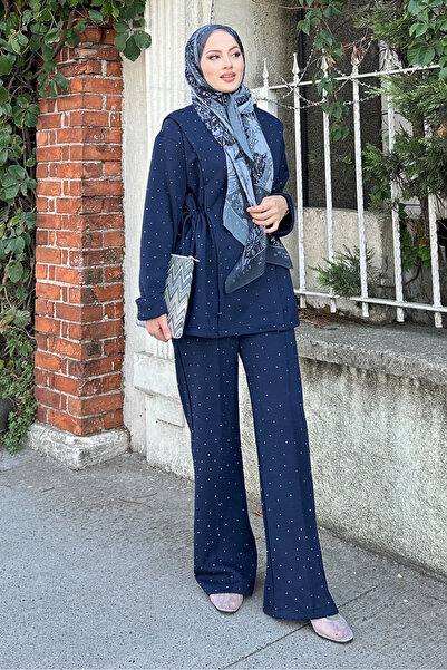 Ovn. Taşlı Tünel Detaylı Takım - Lacivert