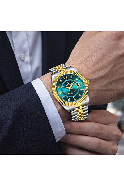 Generic OrientC Luxury Mens Chronograph Watch Crystal-Embellished Dial, Quart...