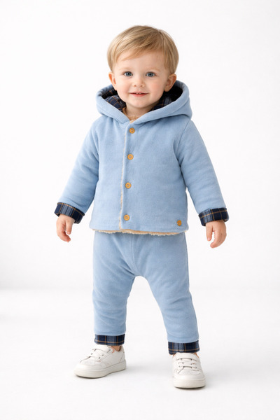 Cassiope Lamb Lined Velvet Baby Double Set