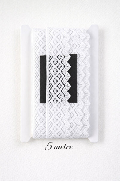 Esteks Dantel ve Tekstil Aksesuarları Pamuk Kopanaki Dantel 5 Metre