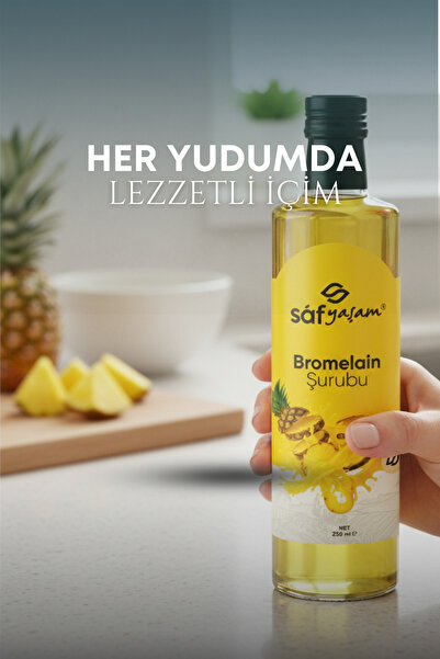 Safyaşam Bromelain Şurubu Bromelain Ananas İçeren Bromelain Şurubu
