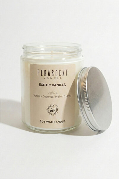 Perascent Exotic Vanilla Cam Kavanoz Doğal Soyawax Mum 200gr