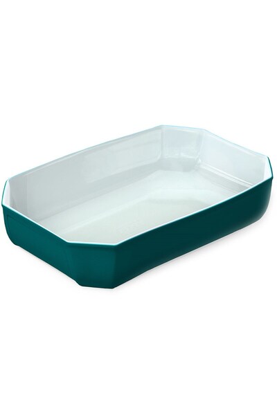 Pyrex Dikdörtgen Fırın Kabı 33 x 22 x 7 cm Yeşil