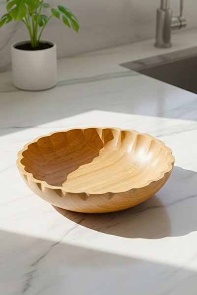 Bambum Large Crumble Salad and Fruit Bowl - Shallow