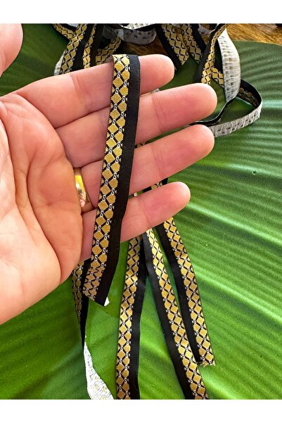 Gönülden Tasarım EN 1 CM DESENLİ ŞERİT DİKİŞ GİYİM AKSESUARI HOBİ AKSESUARI