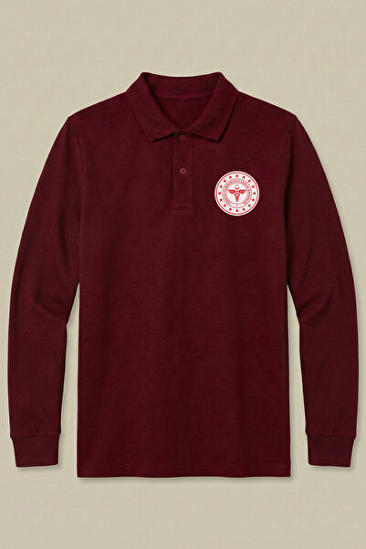 Çapıt 100% قطن بولو طوق وزارة الصحة شعار مخيط مستشفى طاقم الطوارئ طباعة طويلة...