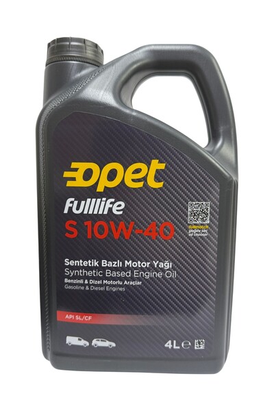 opet Fulllife S 10w-40 Sentetik Motor Yağı 4 L + 80 Ml Cam Sabunu