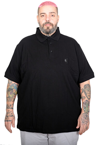 ModeXL Mode Xl Oversize Ανδρικό μπλουζάκι Polo γιακά Κεντημένο Classic Pique ...