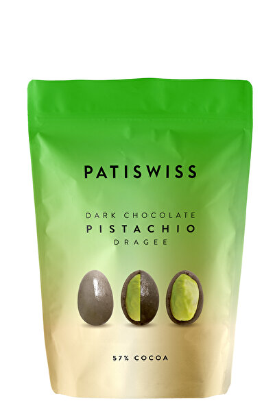 Patiswiss Bitter Çikolatalı Antep Fıstığı Draje, 80g