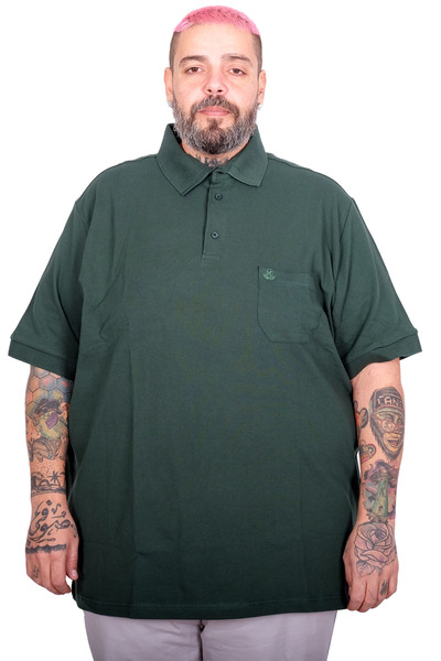 ModeXL Tricou pentru bărbați Mode Xl oversize cu gât polo Buzunar Classic Pik...